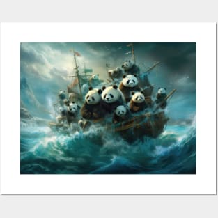 Odyssey of the Pandas: Brave Voyage in Search of a New Home Posters and Art